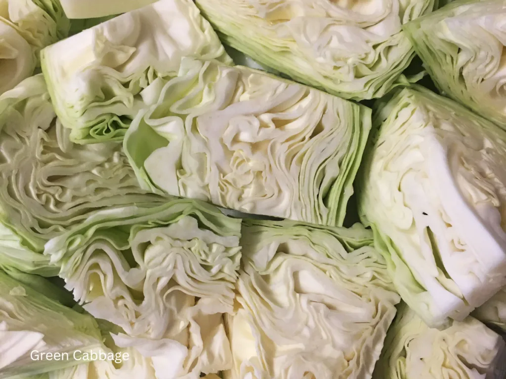 chopped green cabbage